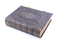 A Victorian Brown's self interpreting leather bound family bible.