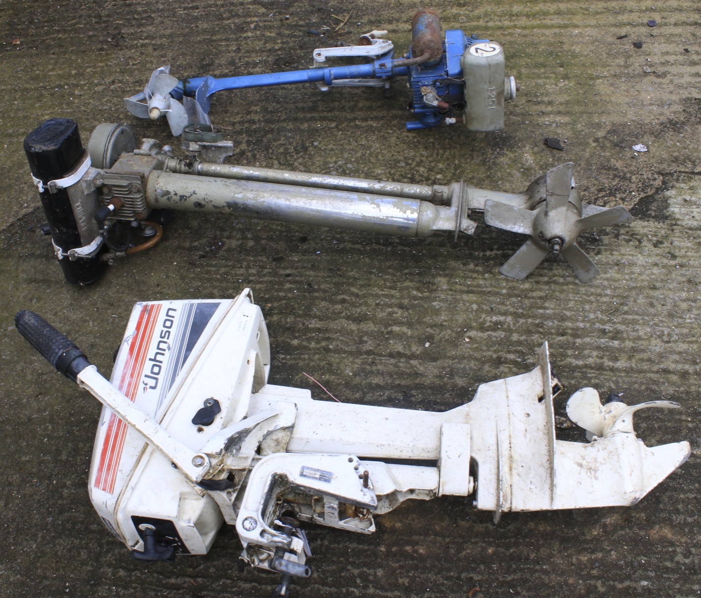 Three outboard motors by Johnson, - Image 2 of 2