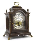 A Dutch Warmink eight day brass mounted bracket clock.