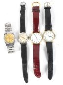 Four assorted gentlemans wristwatches including a Kered and a Rotary