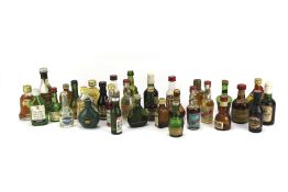 Assortment of alcohol miniatures.