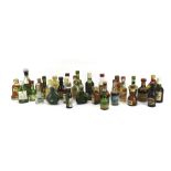 Assortment of alcohol miniatures.