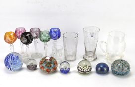 An assortment of glassware.