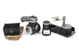 A quantity of camera related items.