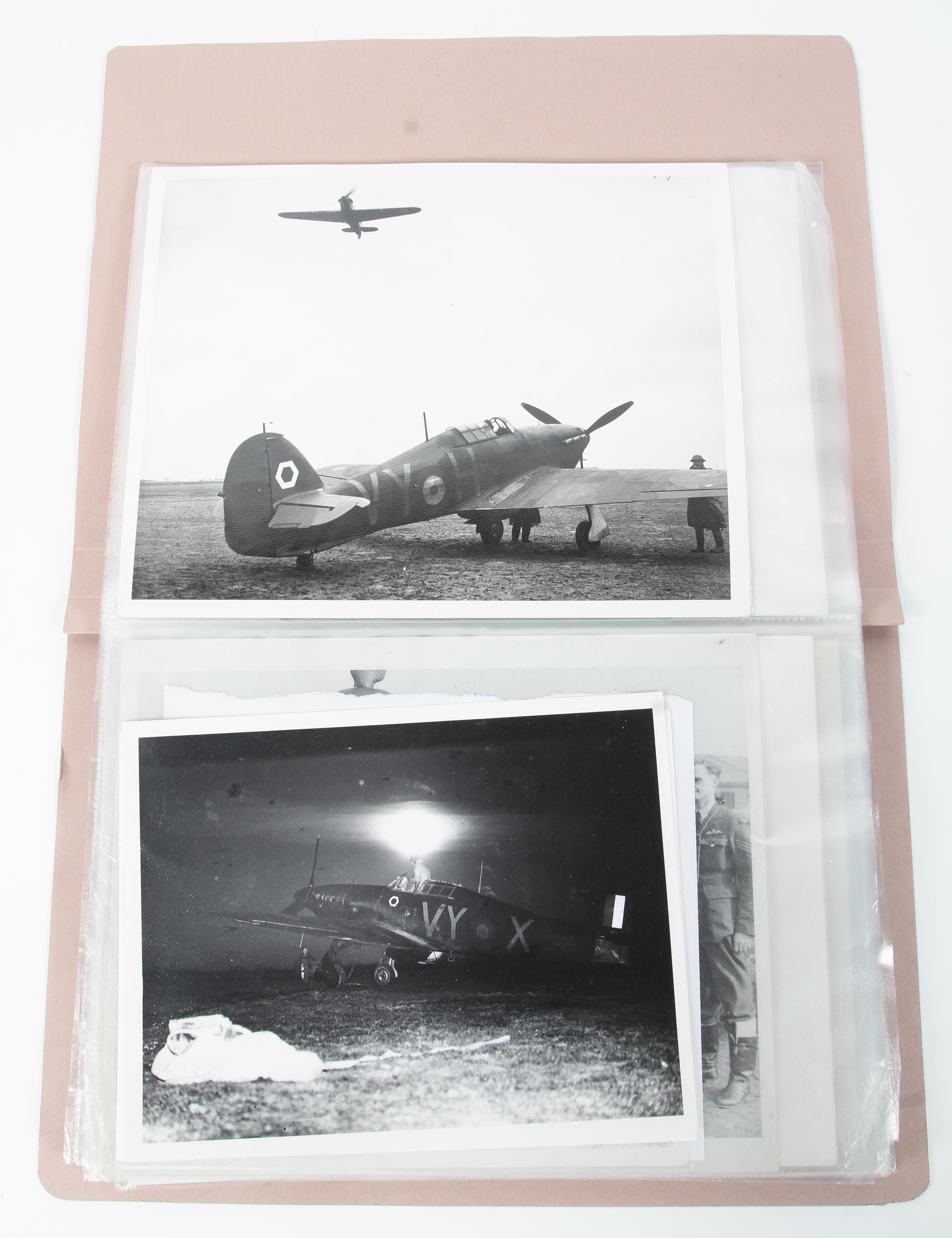 A fine collection of WWII black and white photographs relating to the RAF. - Image 3 of 7