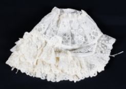 A Victorian child's bonnet attributed to the Prince of Wales.