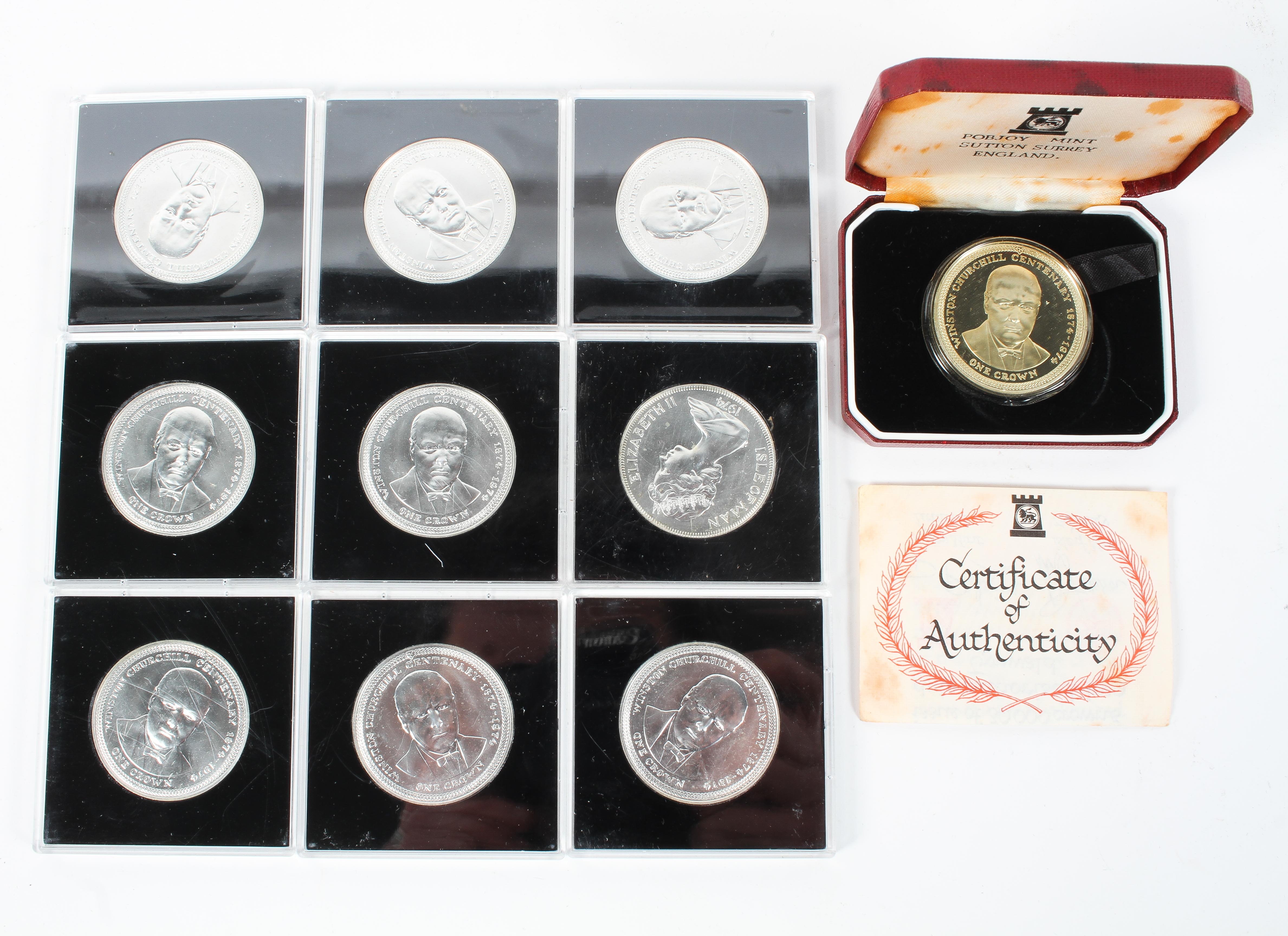 A collection of Isle of Man commemorative silver and white metal coin sets. - Image 4 of 5