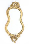 A 19th century gilt framed wall mirror.