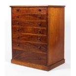 A Victorian mahogany collectors cabinet.