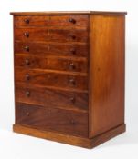 A Victorian mahogany collectors cabinet.