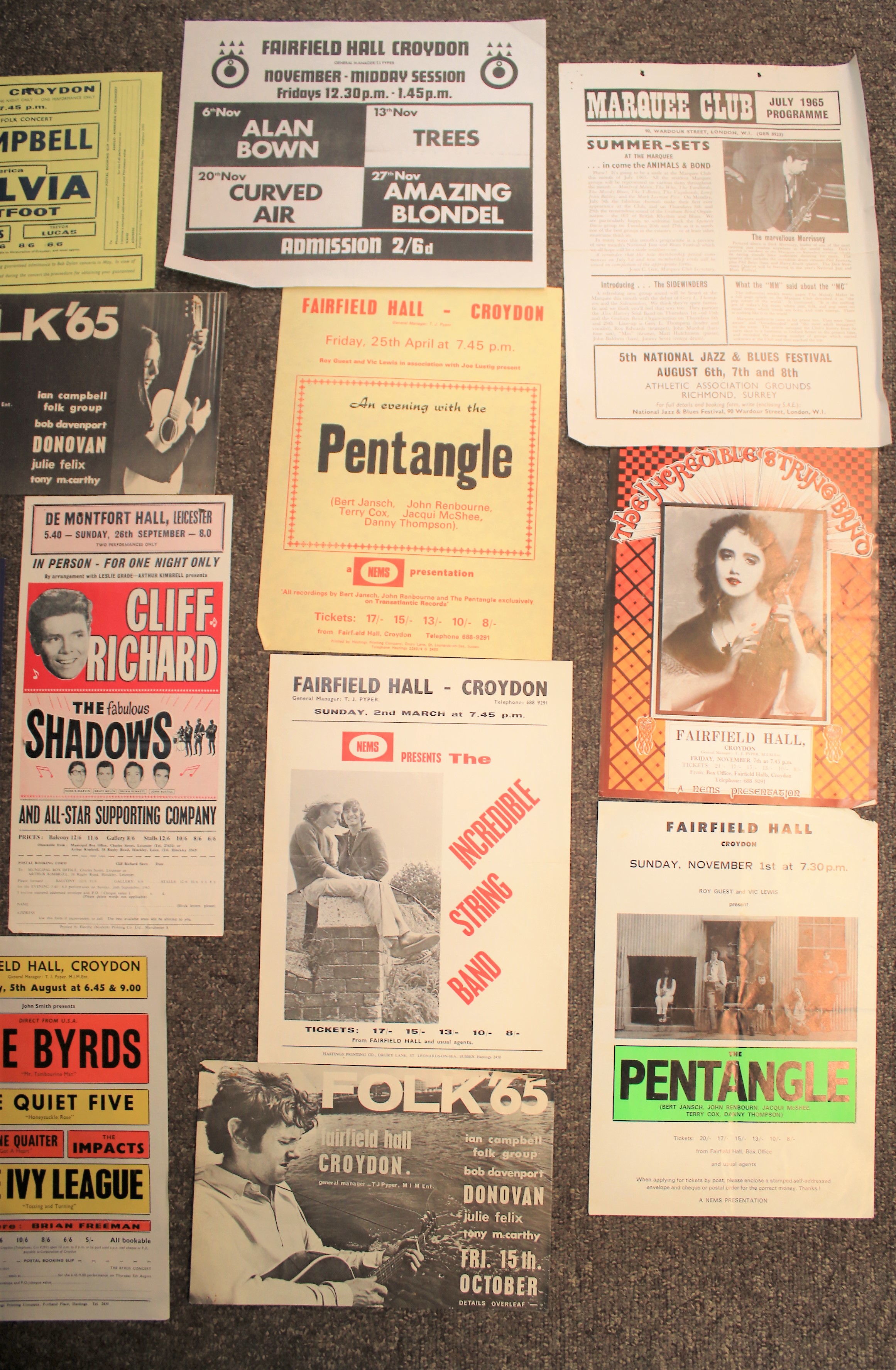 A large collection of music handbills, circa 1960s. - Image 6 of 16