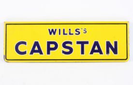 A Wills Capstan enamel sign.