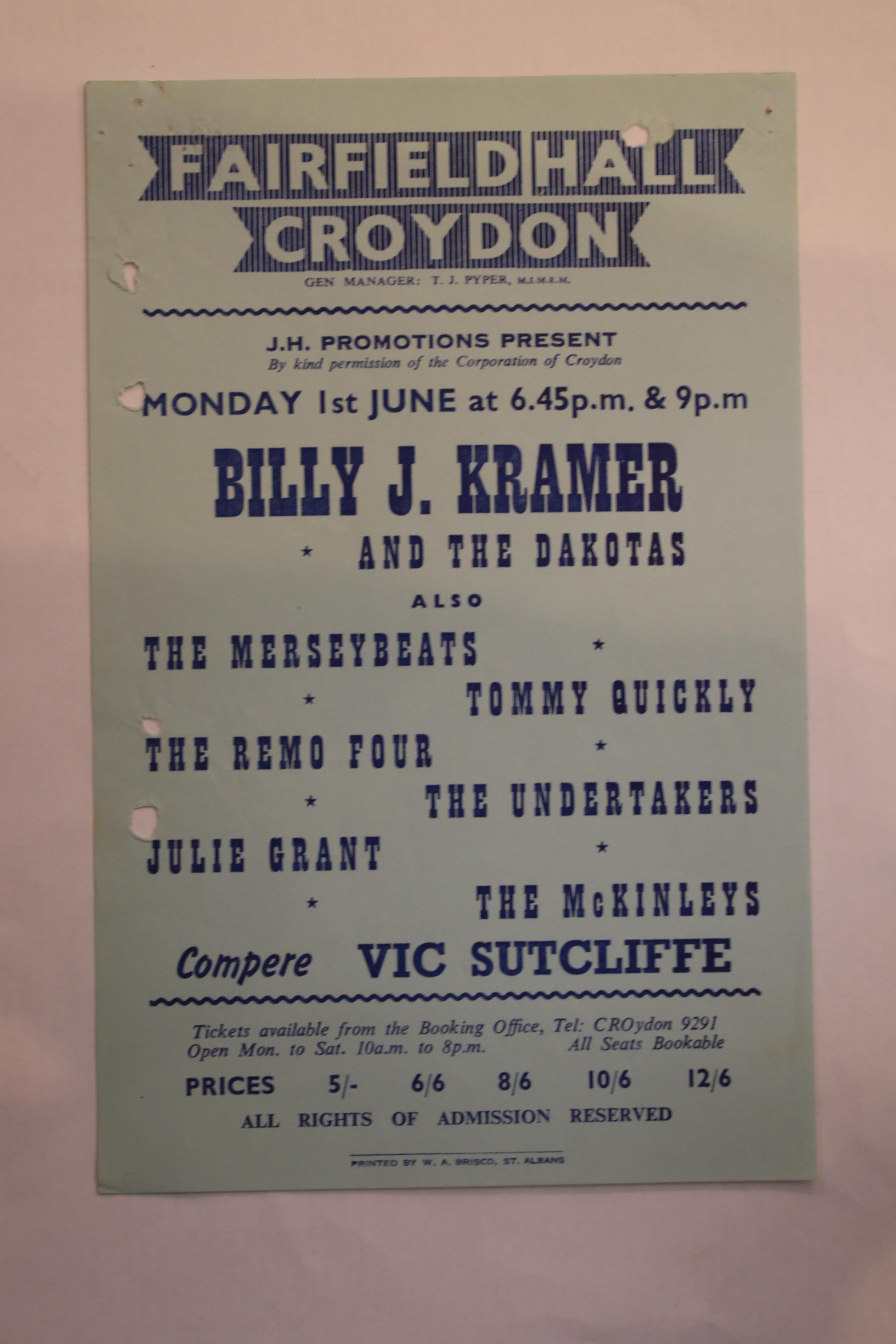 A collection of music handbills. - Image 8 of 11