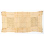 A 19th century woven silk scarf.