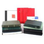A large collection of world stamp albums.
