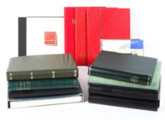 A large collection of world stamp albums.