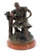 A late 19th/early 20th century bronze figure.