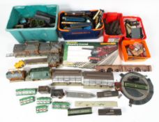 A comprehensive Triang and Hornby OO gauge train set.
