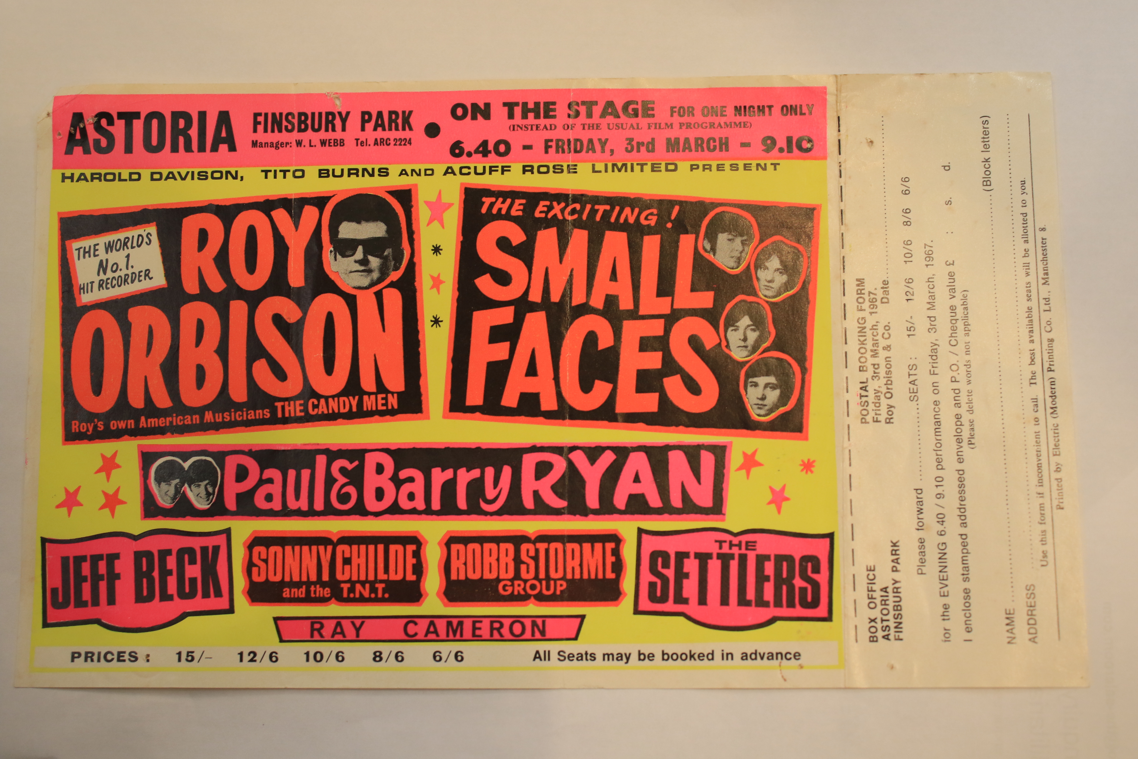 A collection of music handbills, circa 1960s. - Image 5 of 17