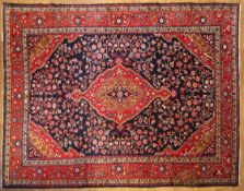 A large modern Iranian rug.
