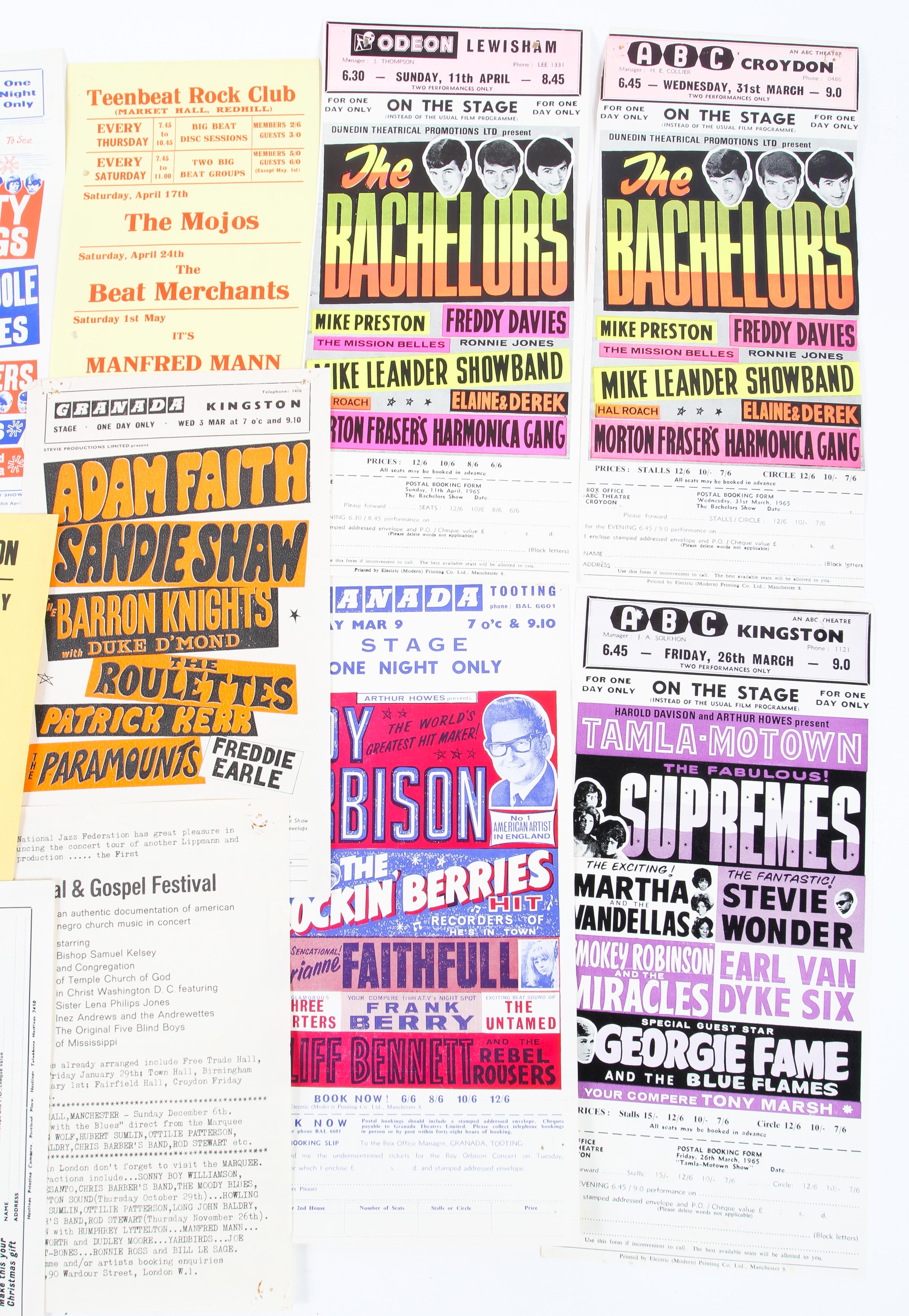 A large collection of music handbills, circa 1960s. - Image 4 of 16