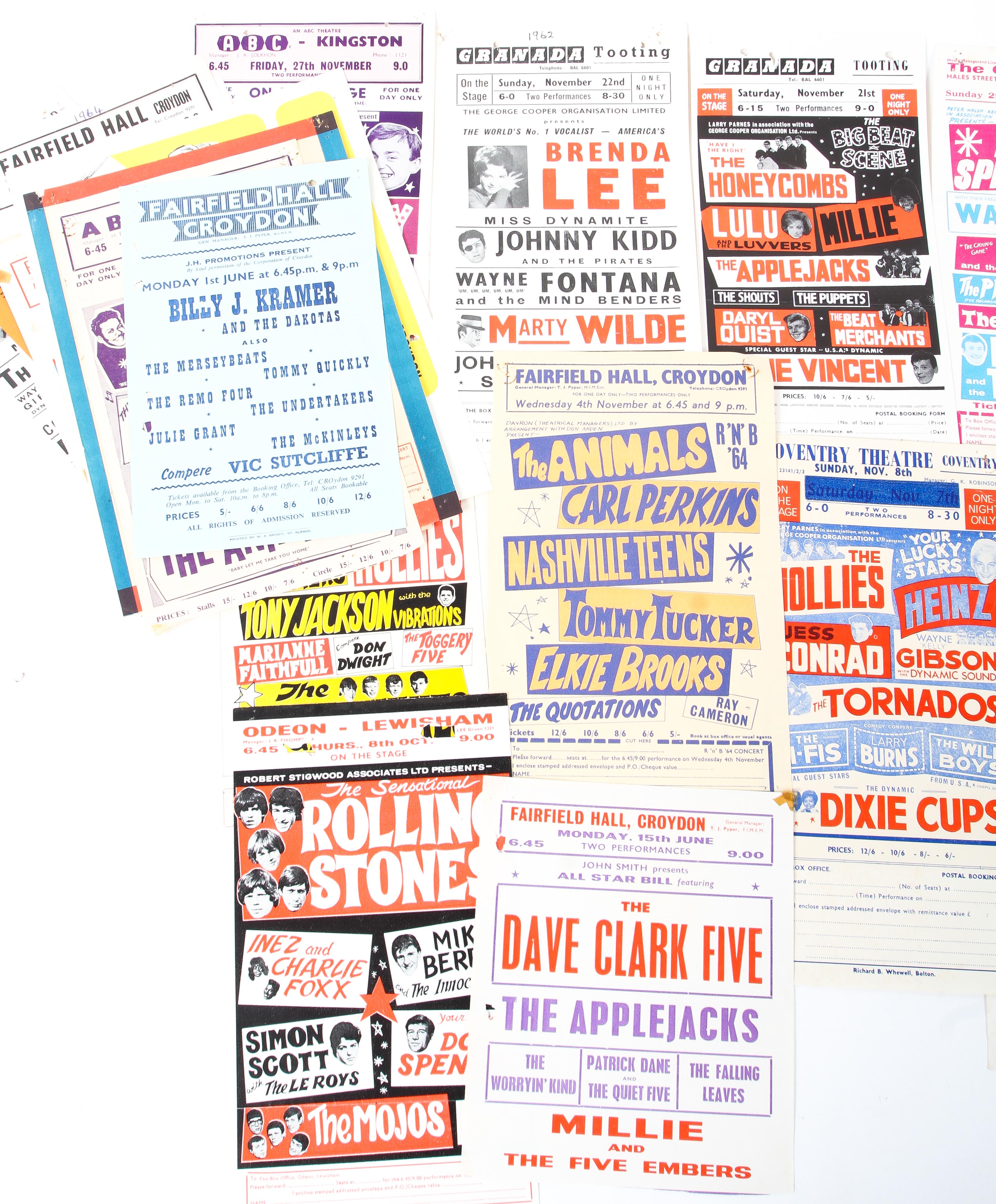 A collection of music handbills. - Image 2 of 11