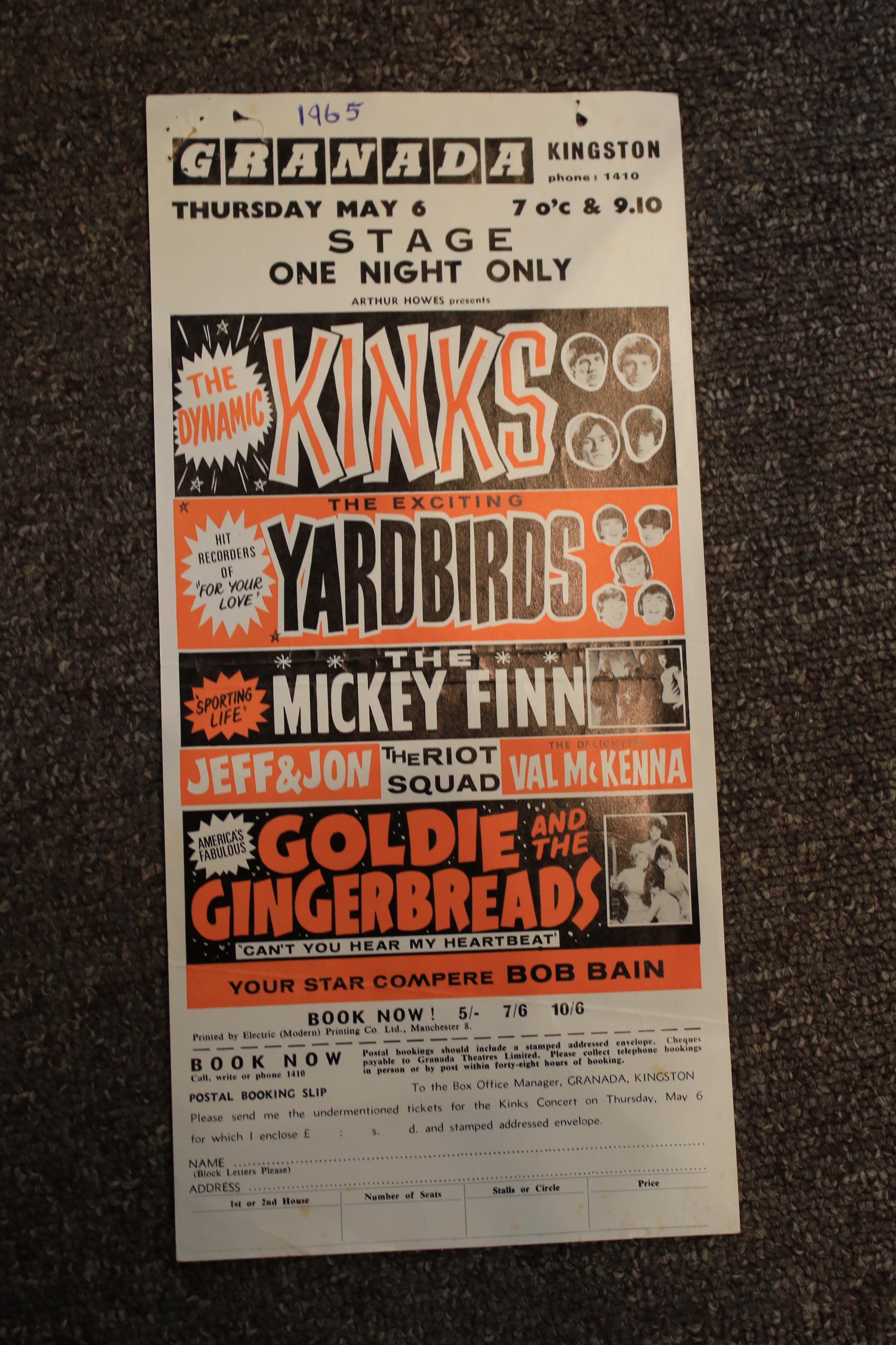 A large collection of music handbills, circa 1960s. - Image 10 of 16