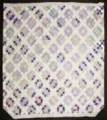 An original double Dorothy Harvey patchwork quilt. Named for Lavandula November 2004.