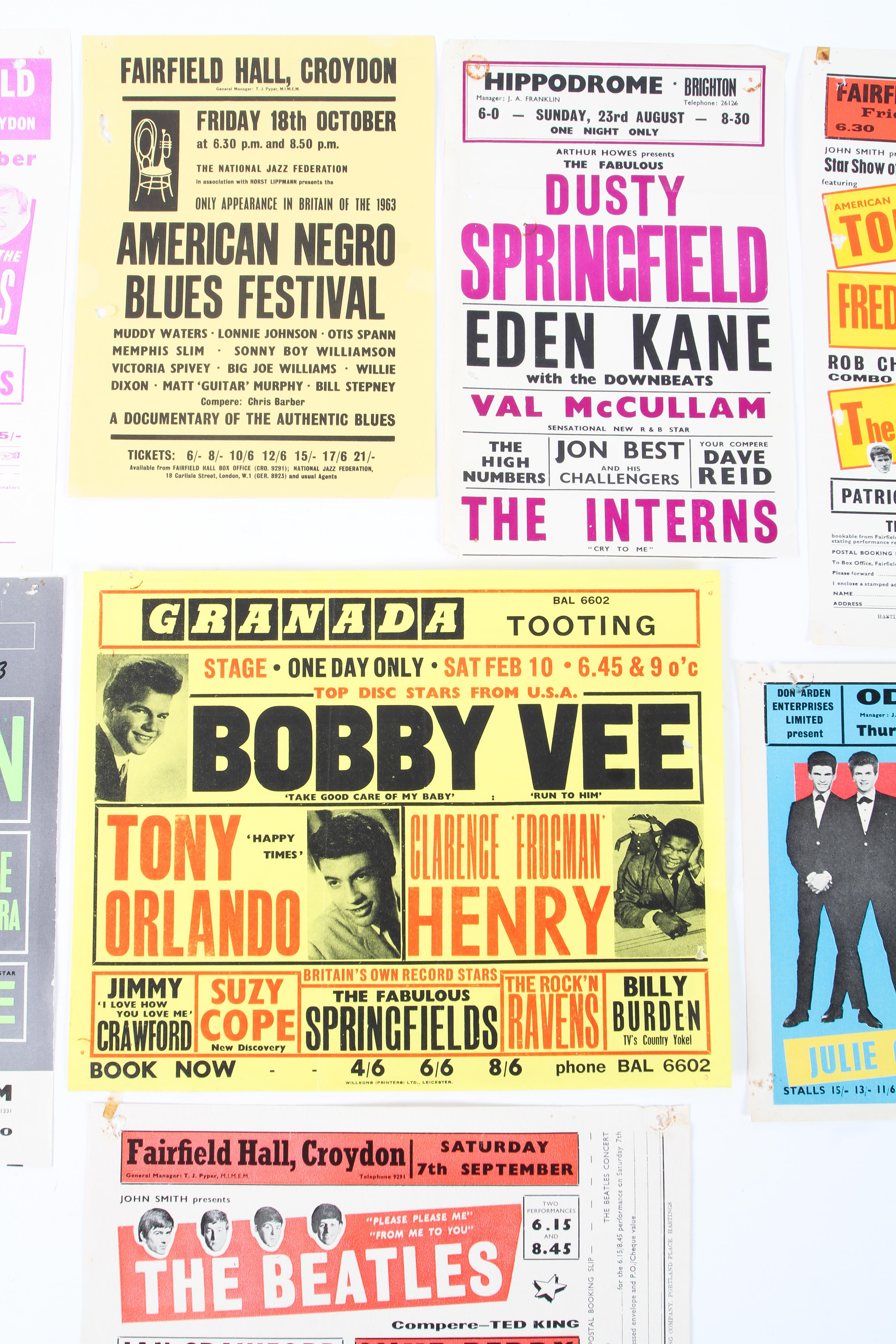 A collection of music handbills, circa 1960s. - Image 3 of 4