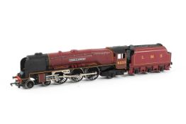 A boxed Hornby OO gauge LMS 6233 'Duchess of Sutherland' locomotive & tender.