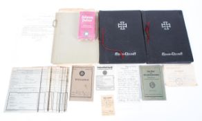 A collection of German Third Reich ephemera.