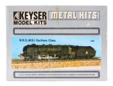 A Keyser OO gauge Model Metal Kits BR/ LMS Duchess, unmade.