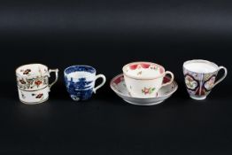 A group of English porcelain teawares, late 18th-early 19th century.