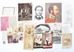 An assortment of 20th century prints and commemorative documents.