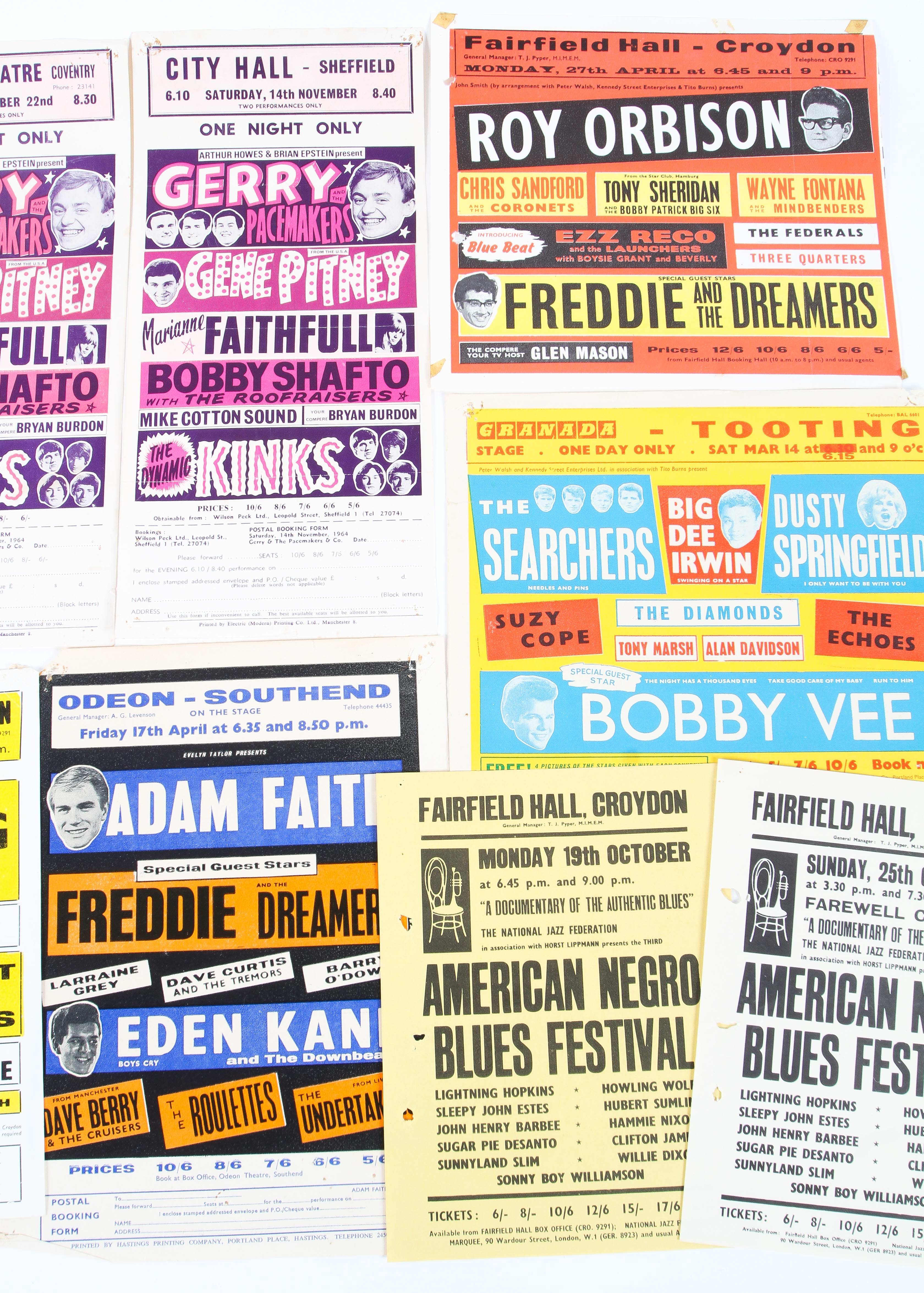 A collection of music handbills. - Image 4 of 11