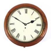 A 19th century mahogany fusee wall clock.