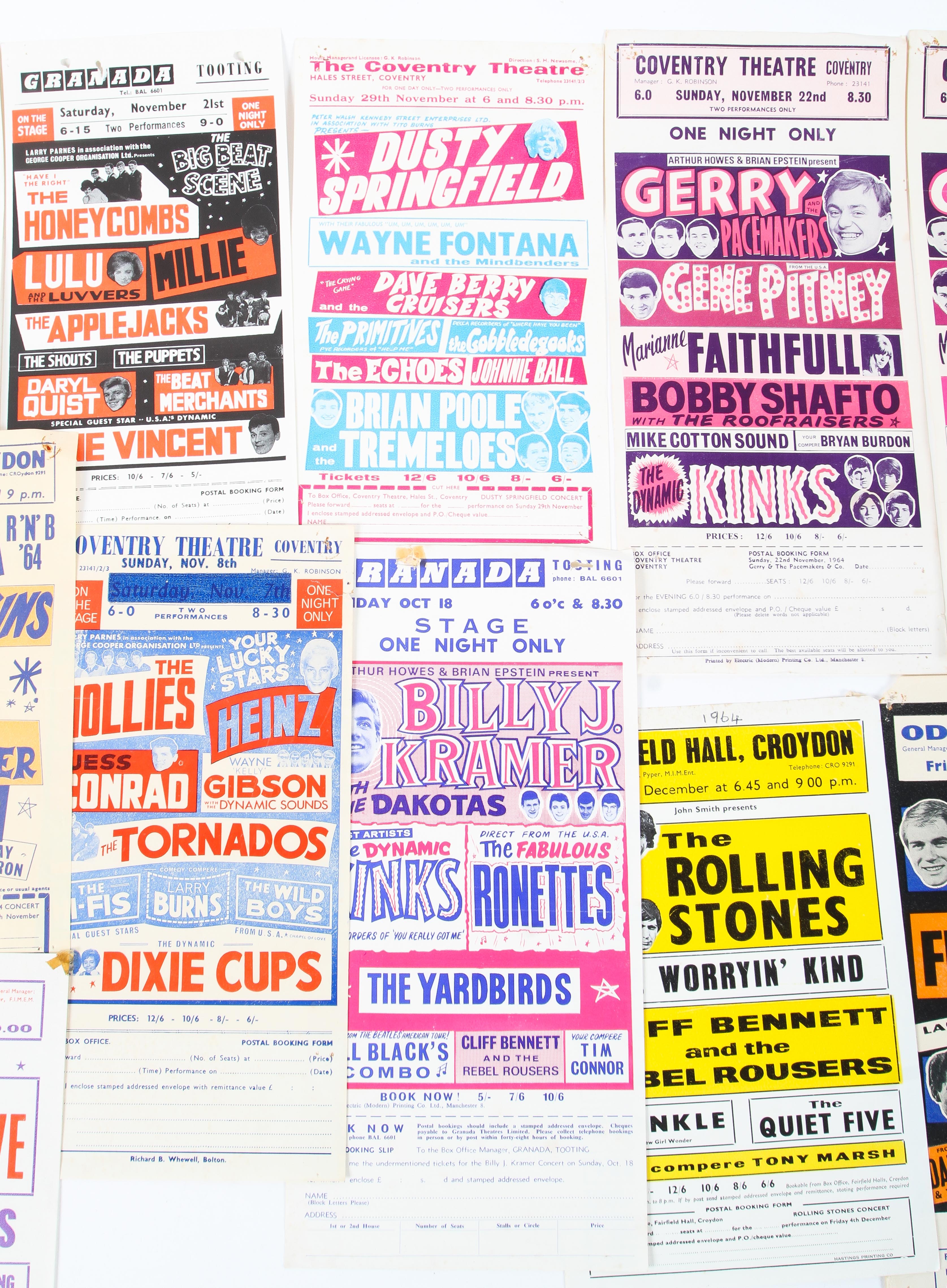 A collection of music handbills. - Image 3 of 11