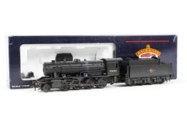 A OO gauge Bachmann Branchline 32-259.WD Austerity BR Black late Crest Weathered.