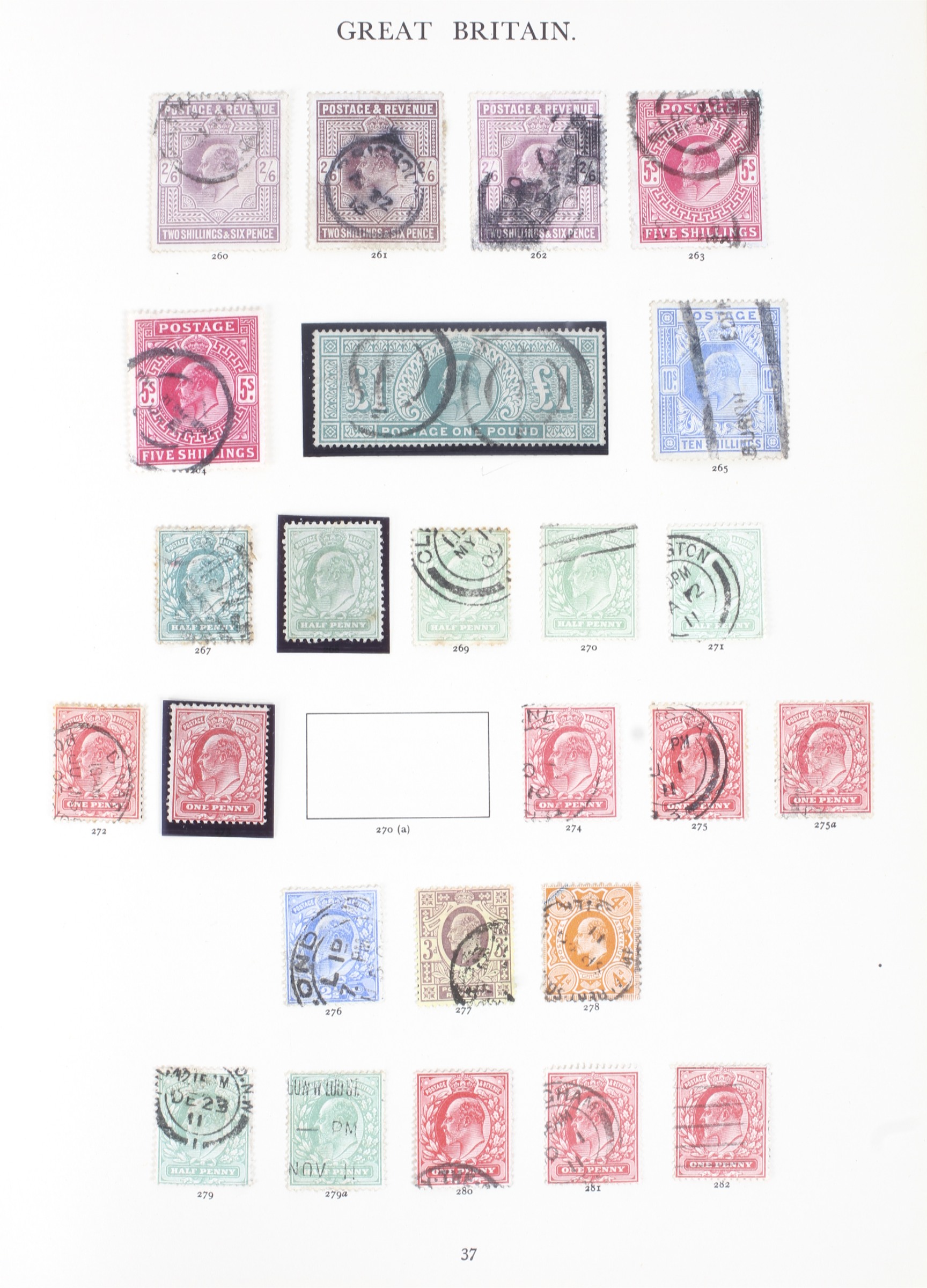 A fine and important Great Britain stamp collection in a green Windsor Album. - Image 4 of 9