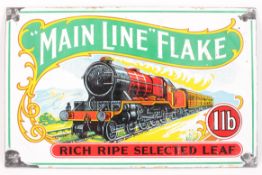 A Main Line Flake Rich Ripe Selected Leaf 1lb enamel sign. Pierced, 28cm x 17.