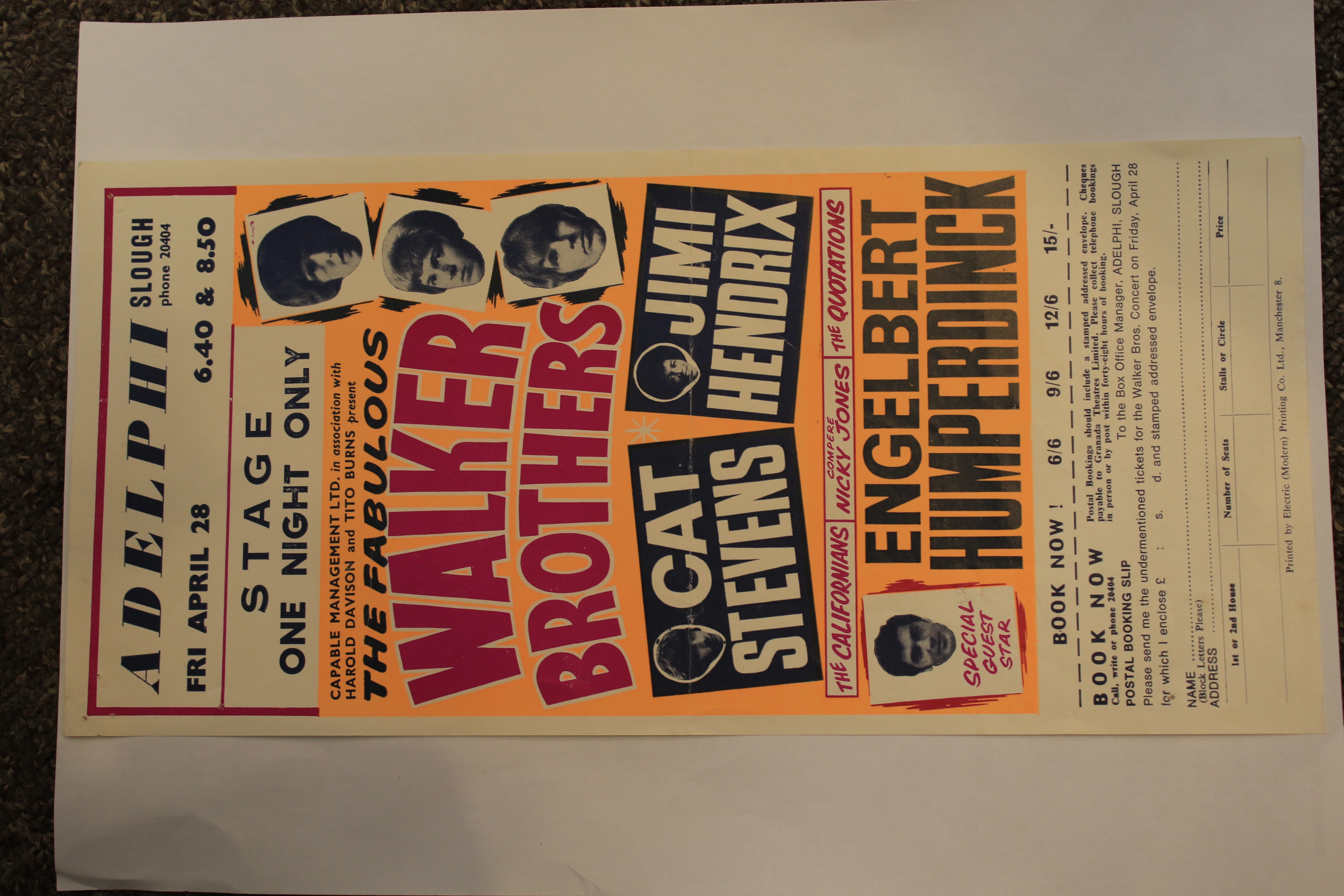 A collection of music handbills, circa 1960s. - Image 13 of 17