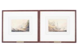 A pair of William Payne (circa 1755/60-1830) landscape watercolours.