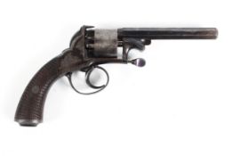 A 19th century five-shot pistol. The barrel marked J.