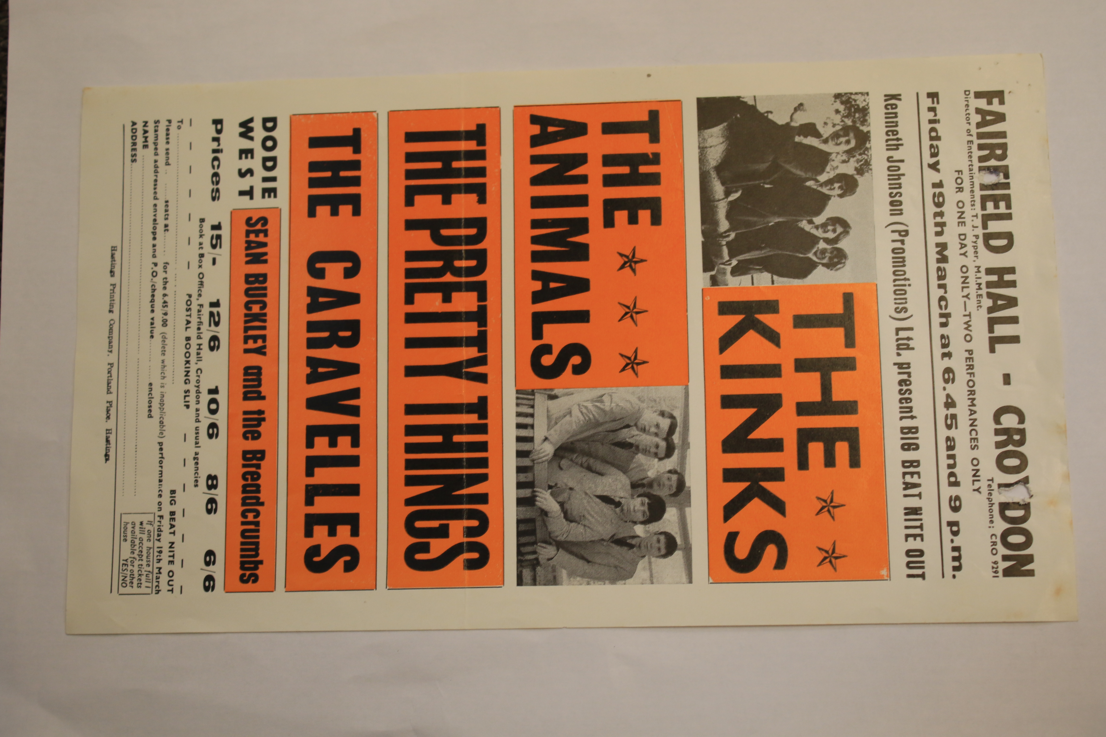 A collection of music handbills, circa 1960s. - Image 5 of 11