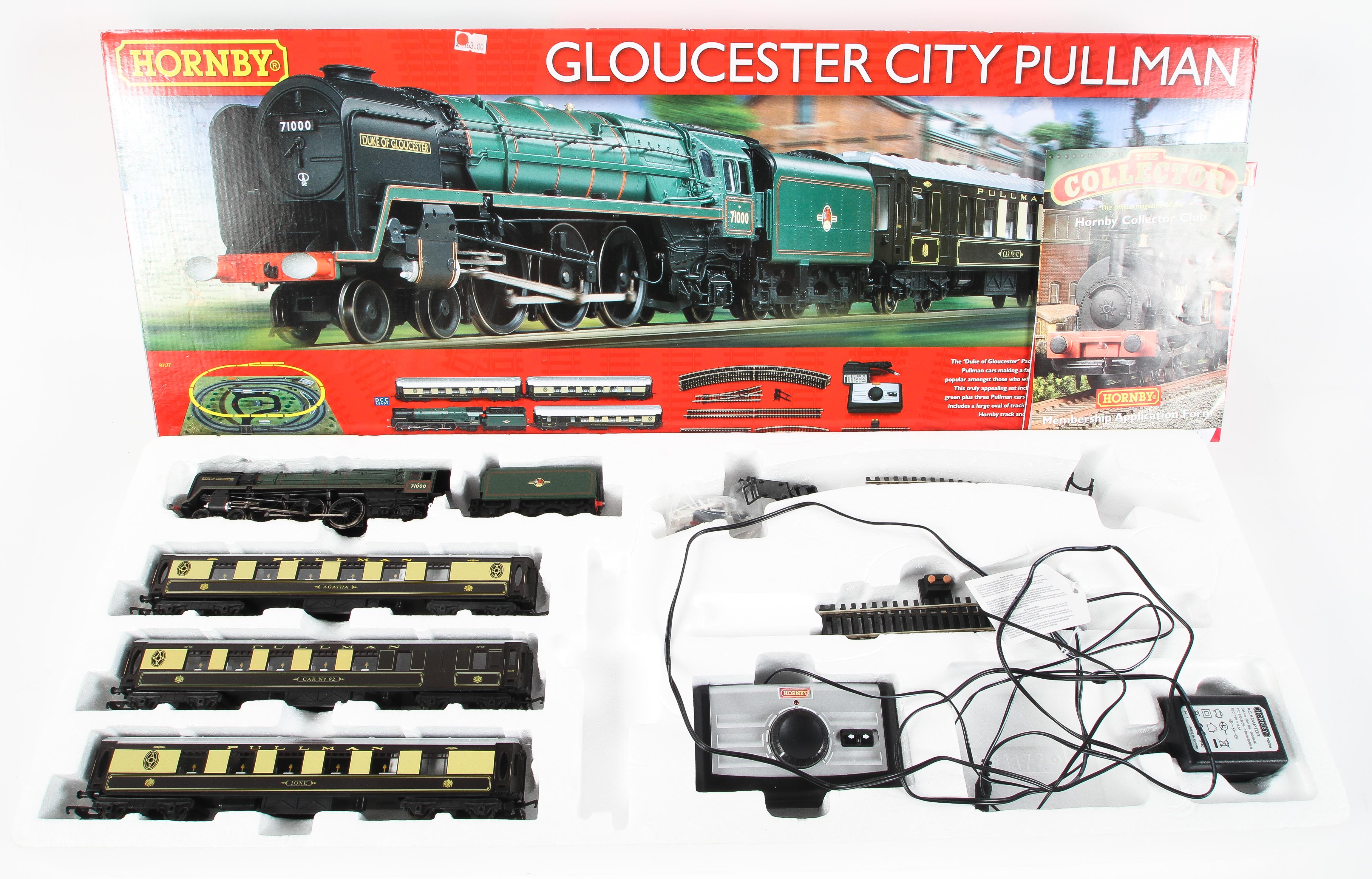 A boxed set Hornby OO gauge Gloucester City Pullman.