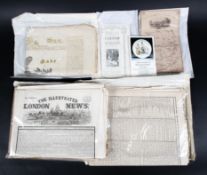 An assortment of commemorative 19th and early 20th century newspapers regarding the British Royal