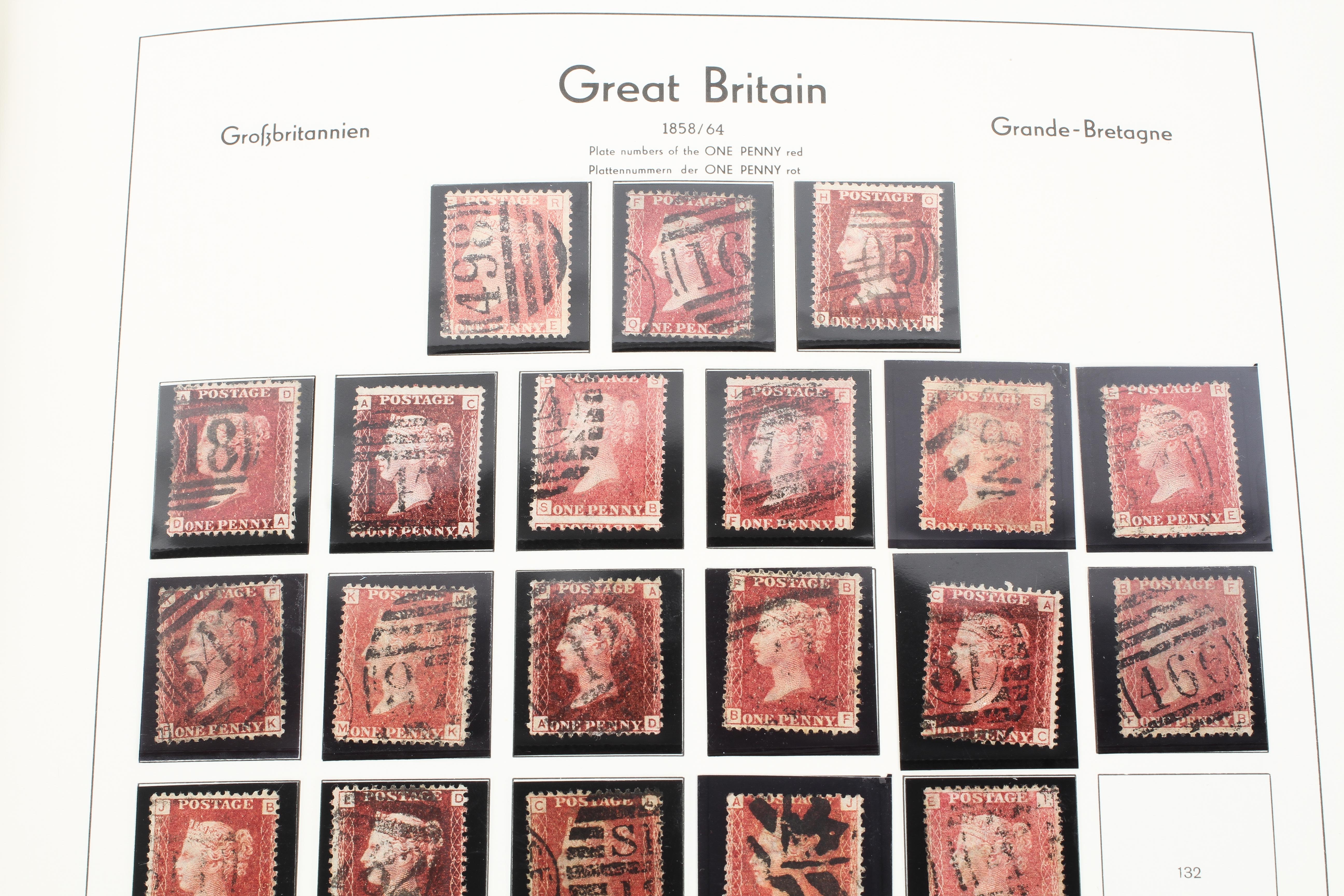 A collection of Great Britain stamps in a green album. - Image 3 of 6
