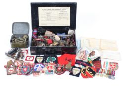Assorted military collectables.