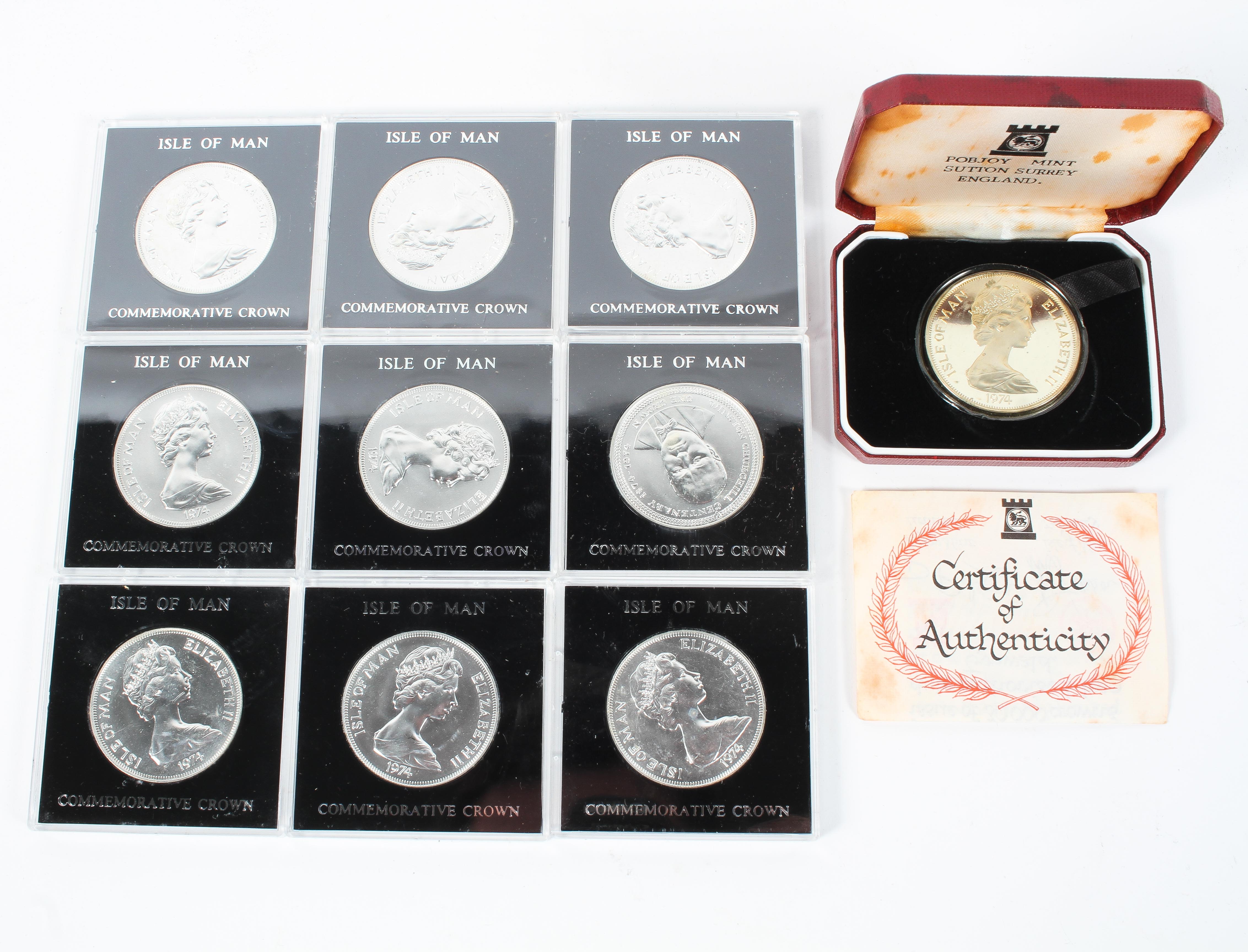 A collection of Isle of Man commemorative silver and white metal coin sets. - Image 3 of 5