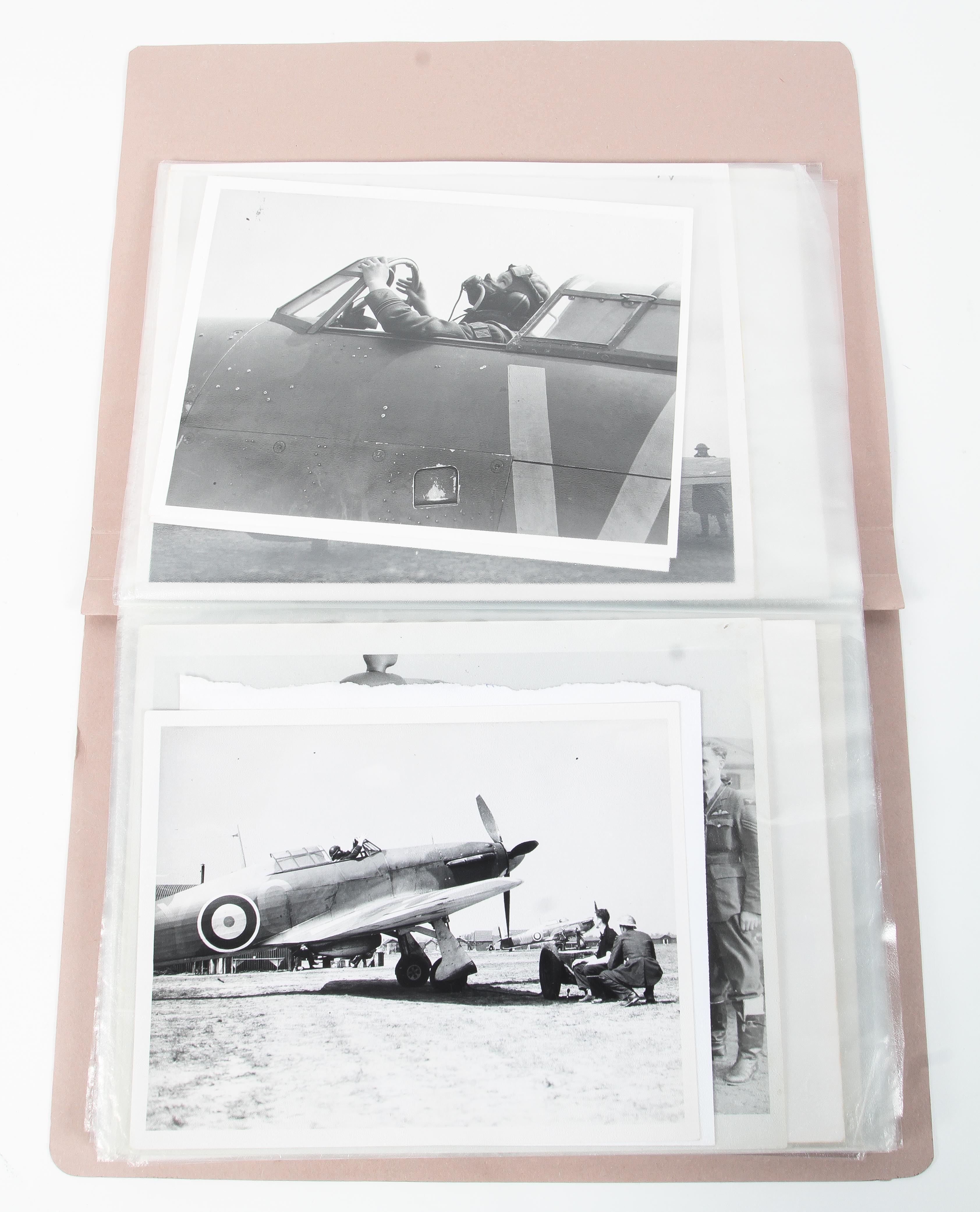 A fine collection of WWII black and white photographs relating to the RAF. - Image 4 of 7